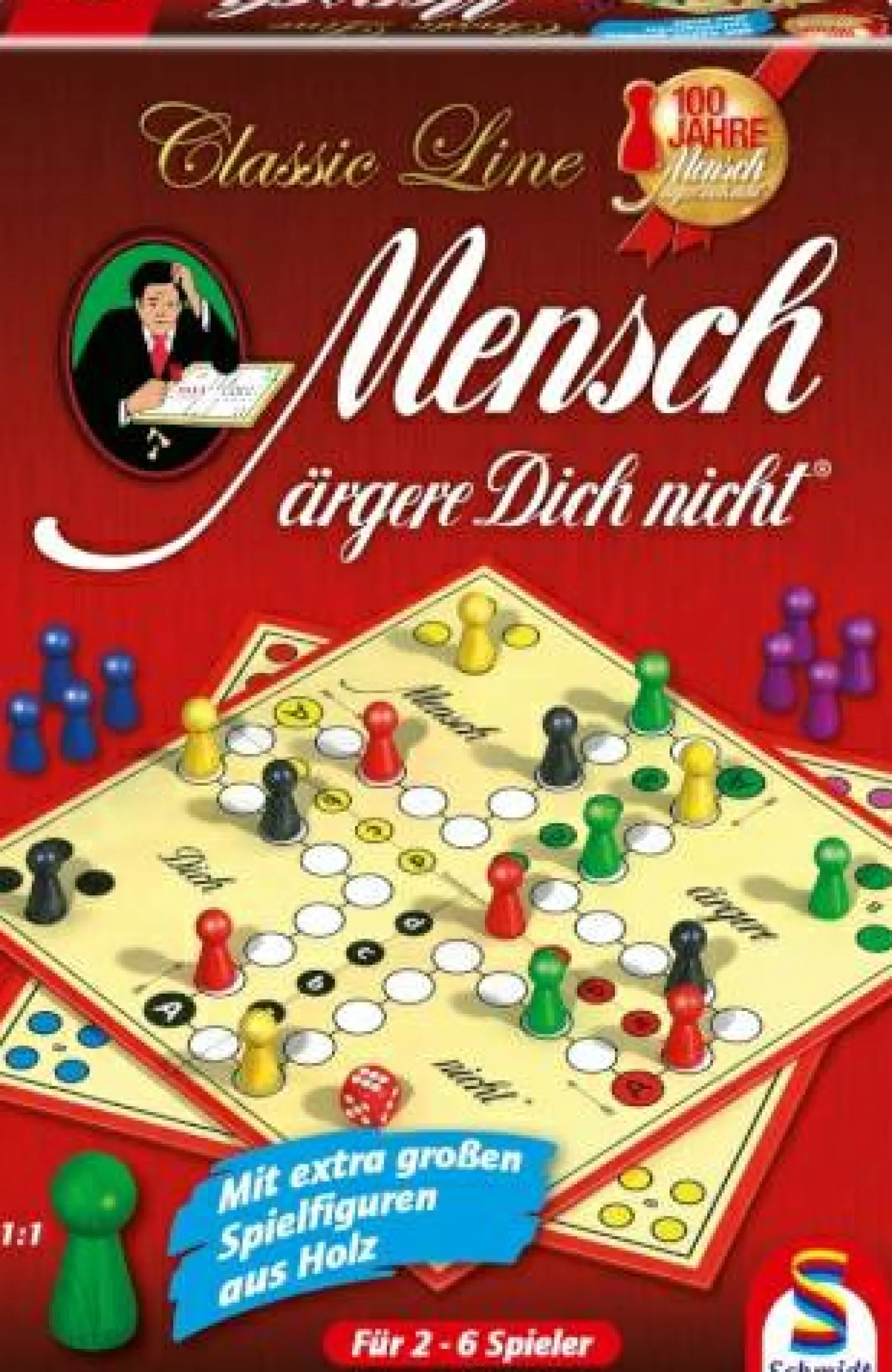 Brettspiel "Classic Line - Mensch ärgere Dich nicht"