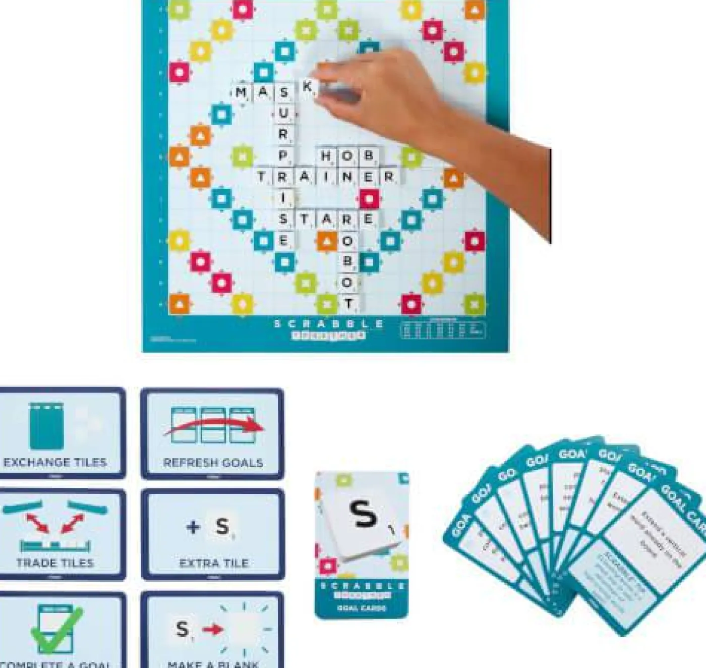 Brettspiel "Scrabble Original", 2-in-1