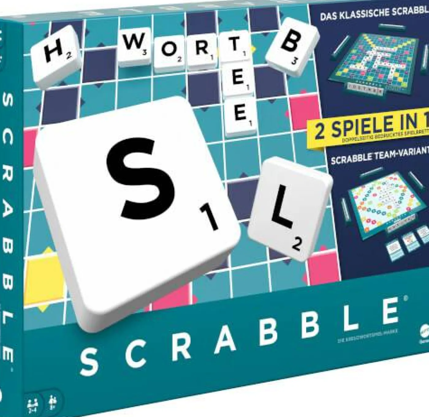 Brettspiel "Scrabble Original", 2-in-1