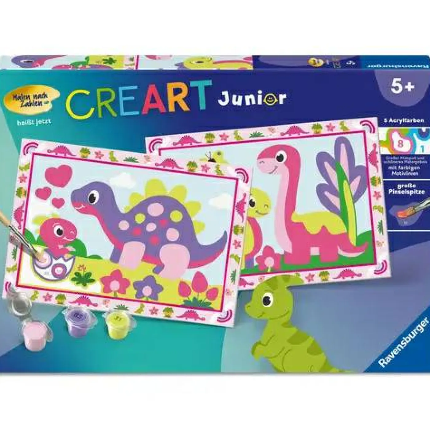 Bunte Dinosaurier