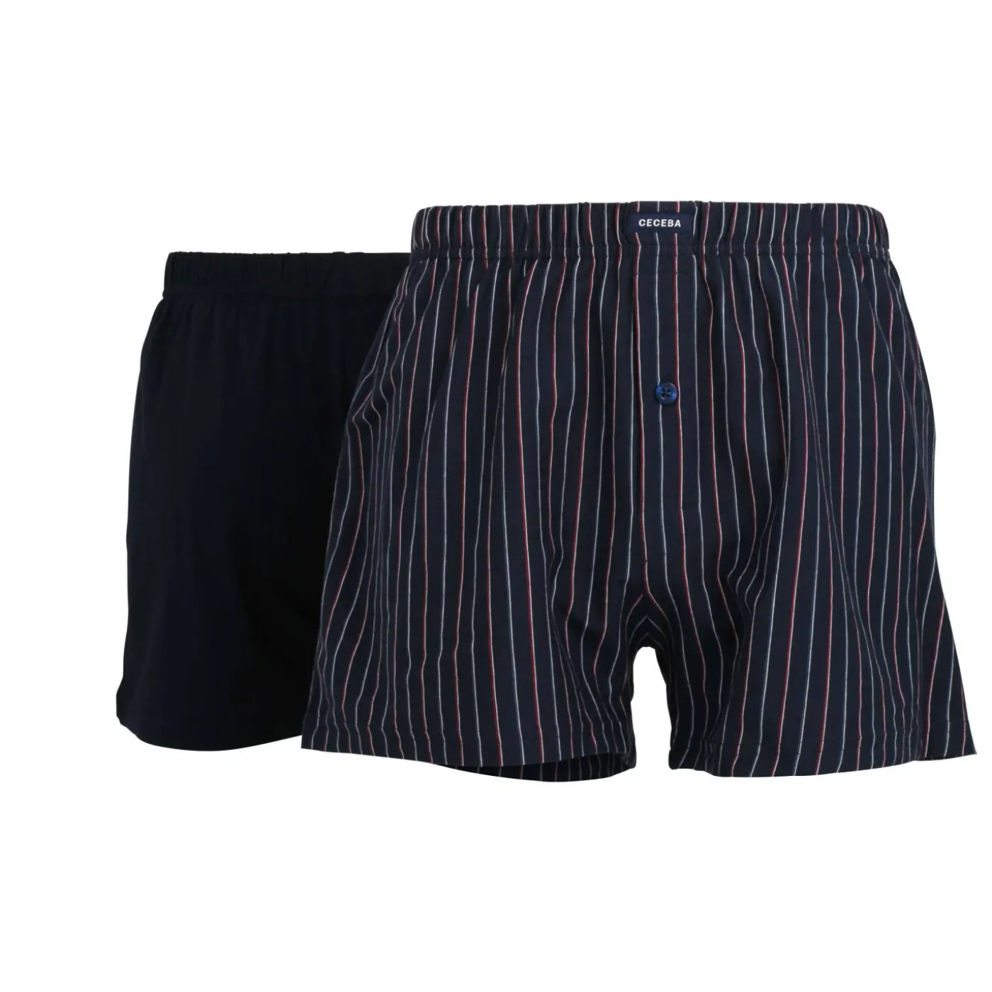 CECEBA Herren Boxershort längsgestreift 2er Pack