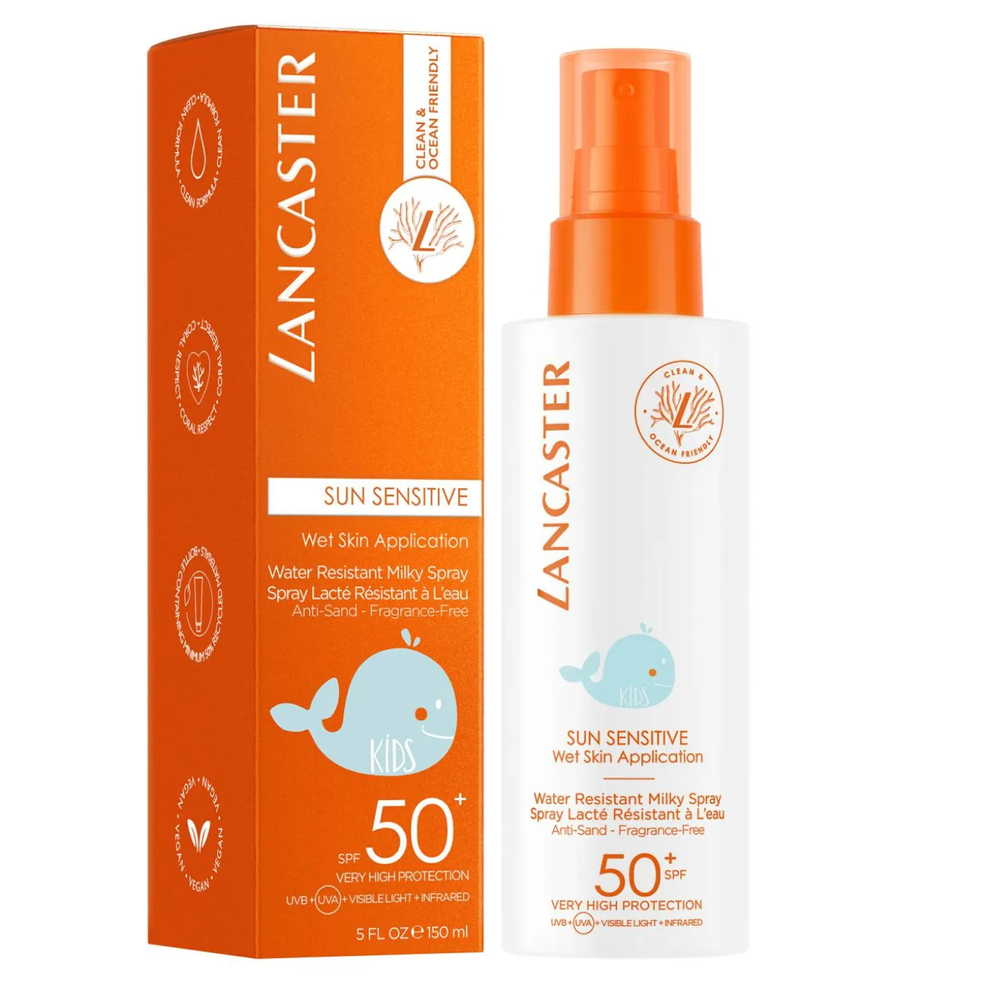 "Clean Sun Sensitive" Kids Milky Spray SPF 50+ 150 ml