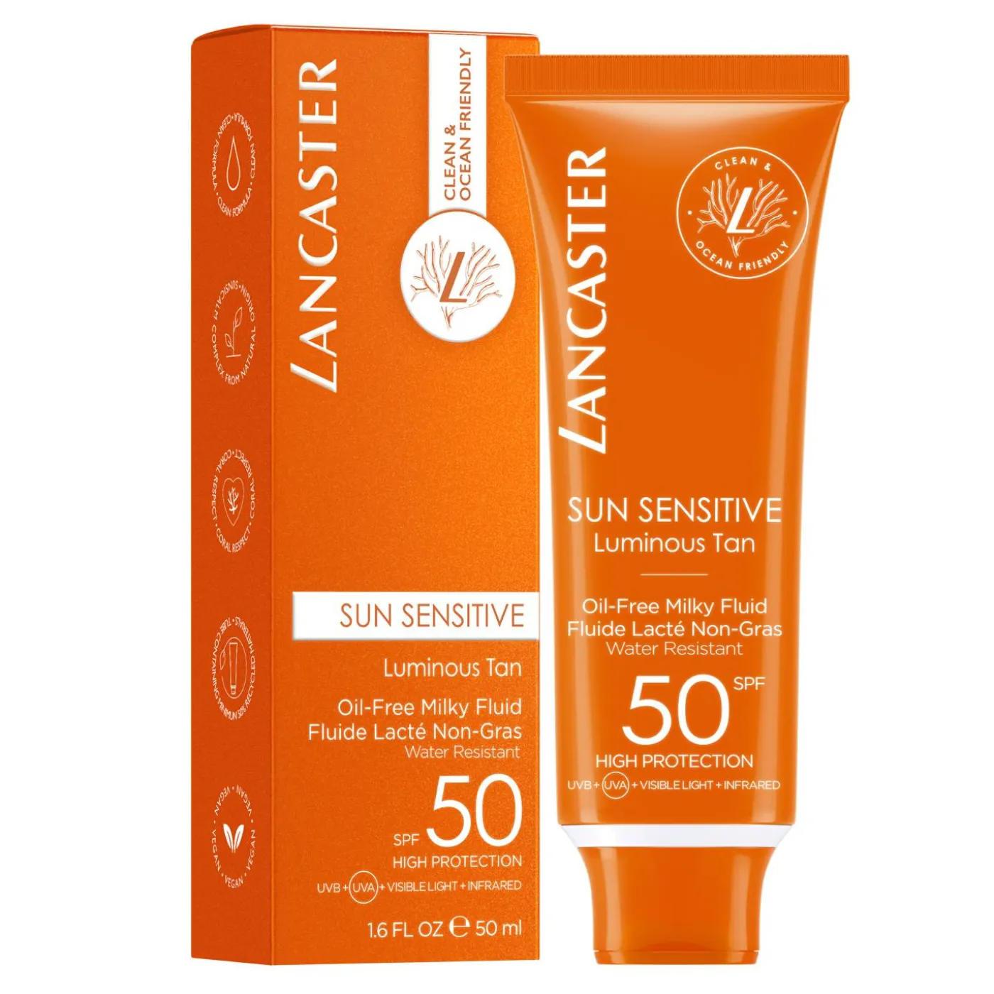 "Clean Sun Sensitive" Milky Fluid SPF 50 50 ml
