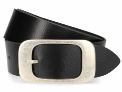 4CM NAPPALEDERGUERTEL, SCHWARZ, 105