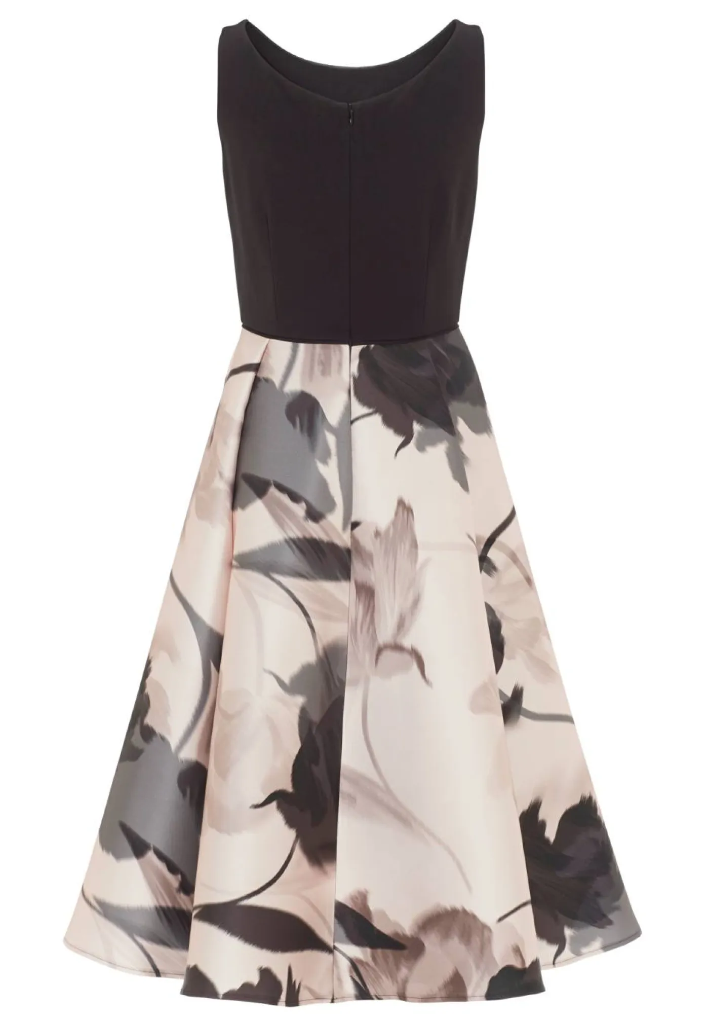 Cocktail Kleid aus bedrucktem Twill