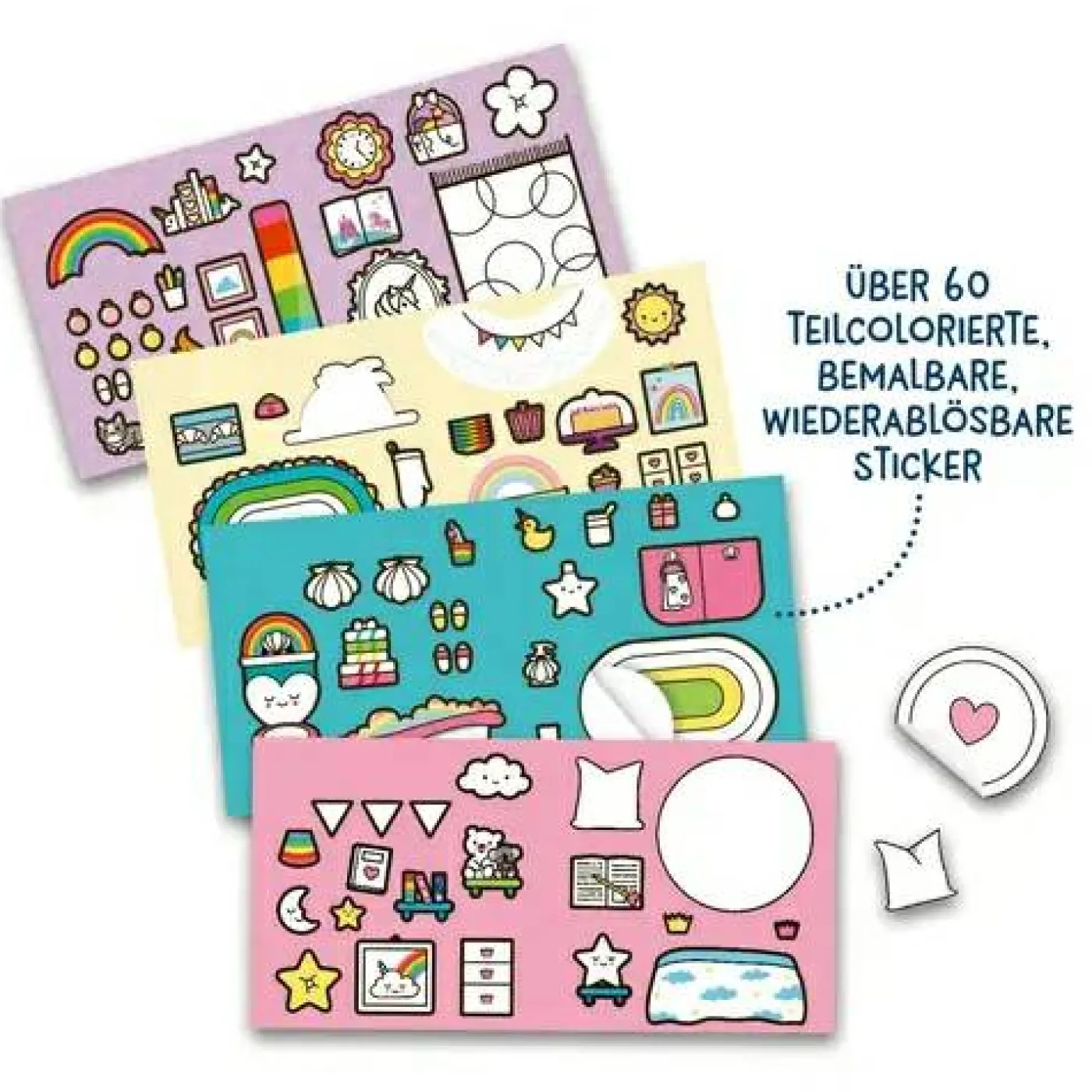 Cozy Stickerhaus - Kleines Einhorn