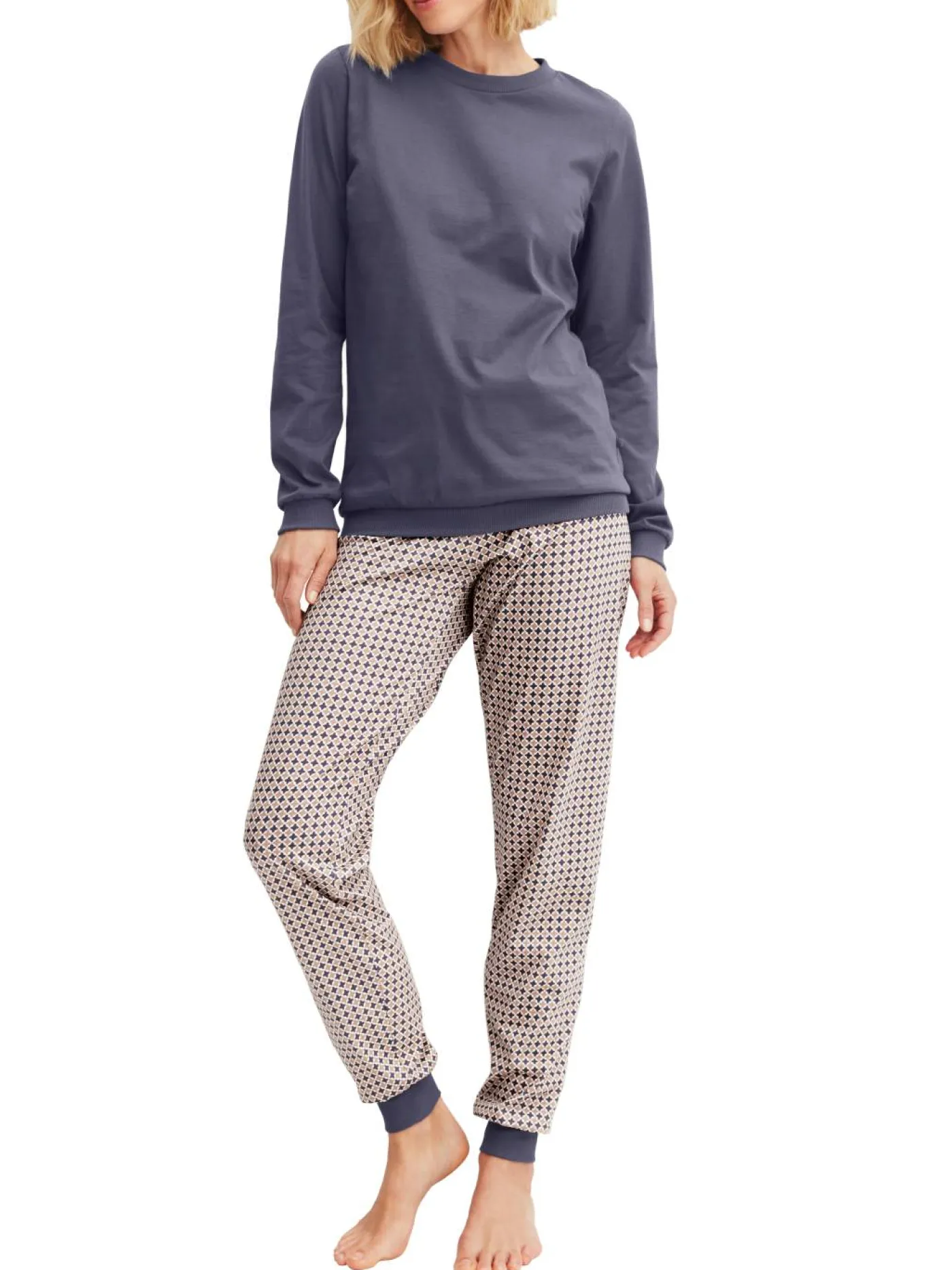 DAMEN Pyjama mit B#ndchen