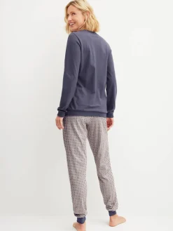 DAMEN Pyjama mit B#ndchen