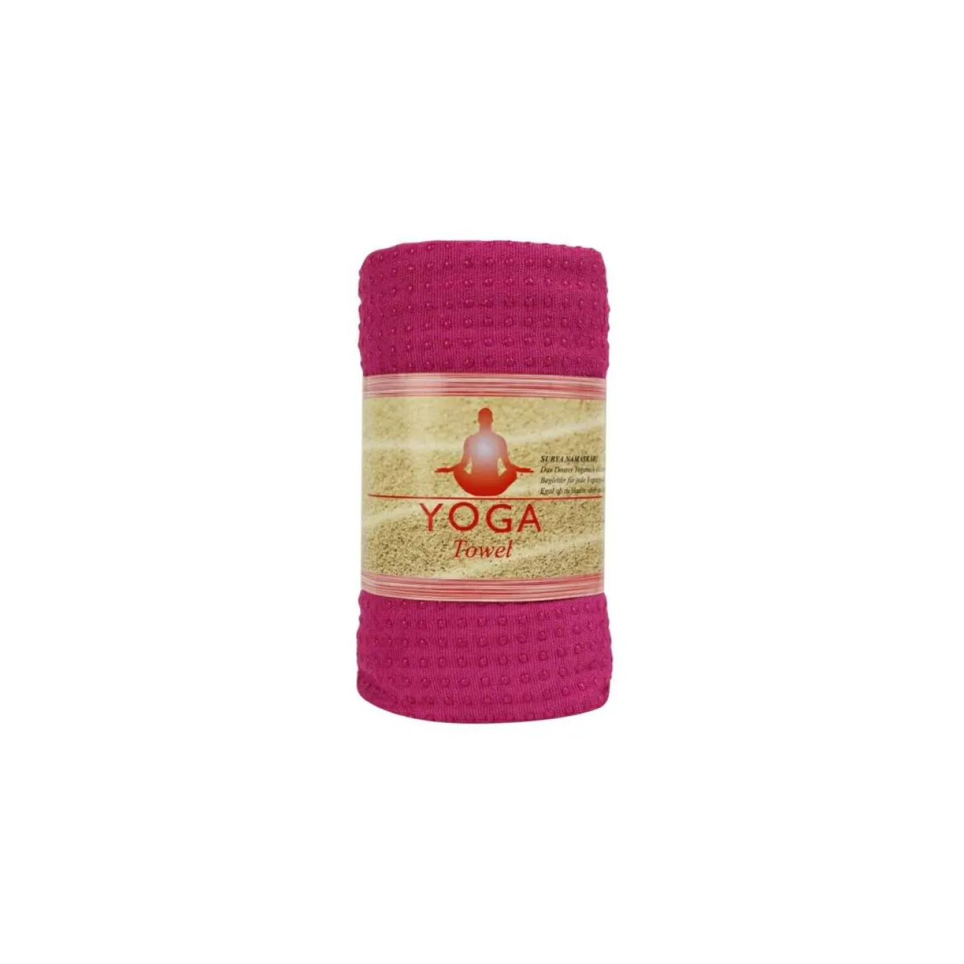 DEUSER Yogatuch mit Antirutsch rosé/pink