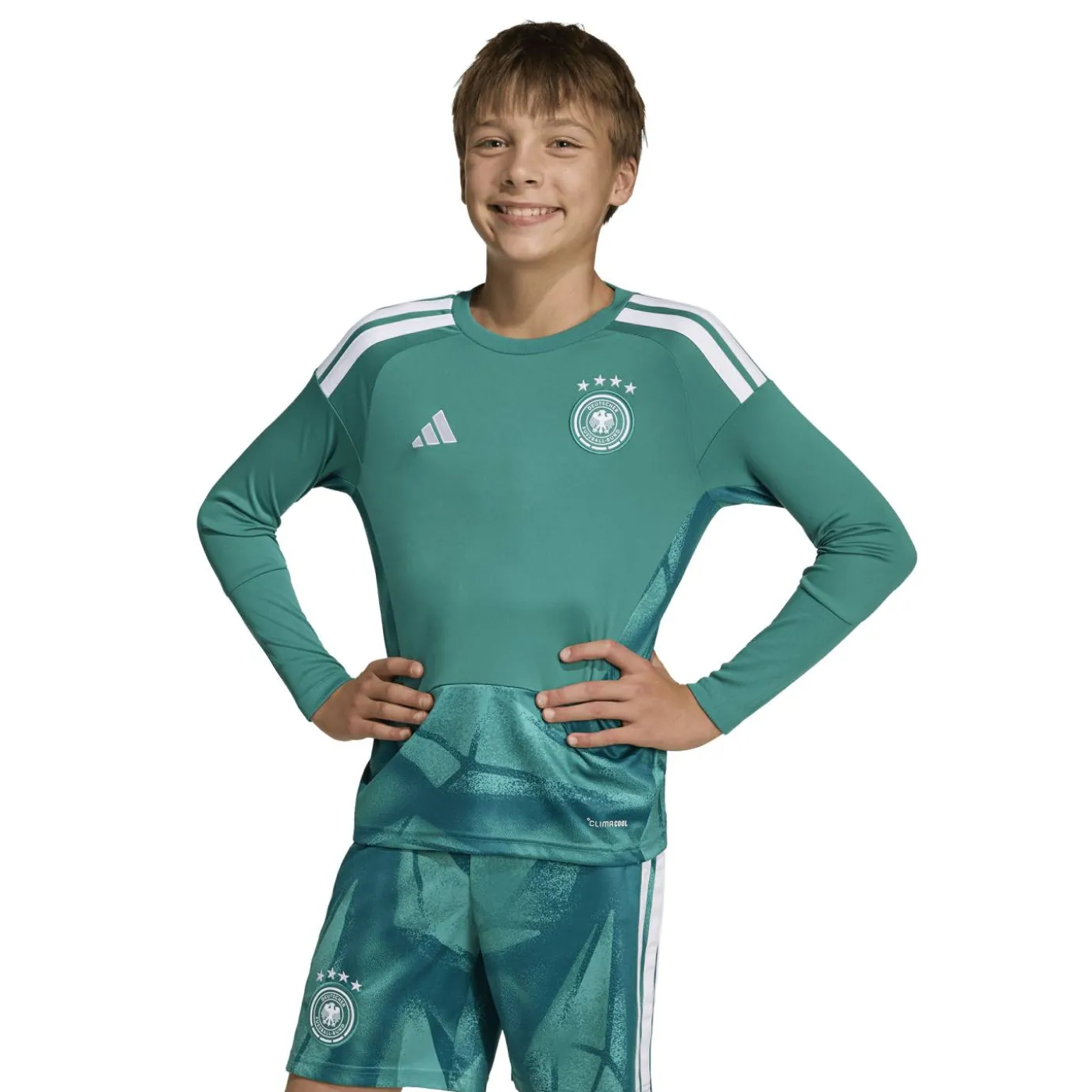 Deutschland 26 Langärmeliges Torwart-Heimtrikot Kids