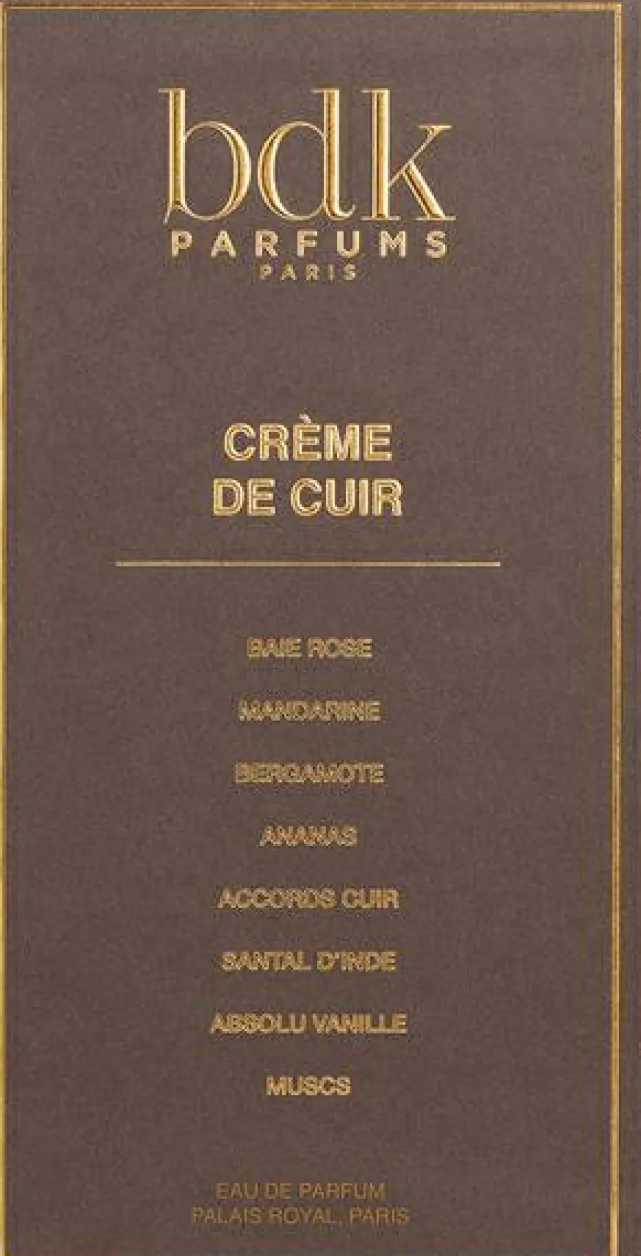 Eau de Parfum "Crème de Cuir", 100 ml