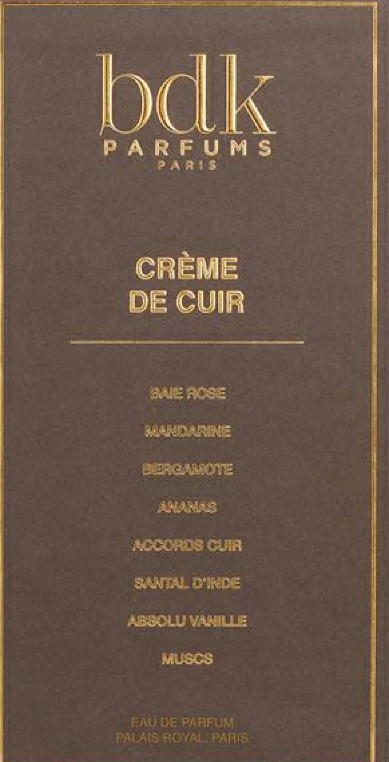 Eau de Parfum "Crème de Cuir", 100 ml