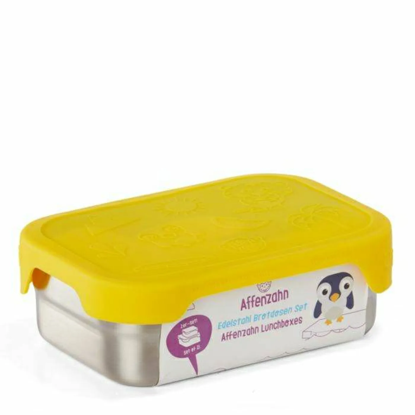 Edelstahl-Brotdosen-Set "Tiger"