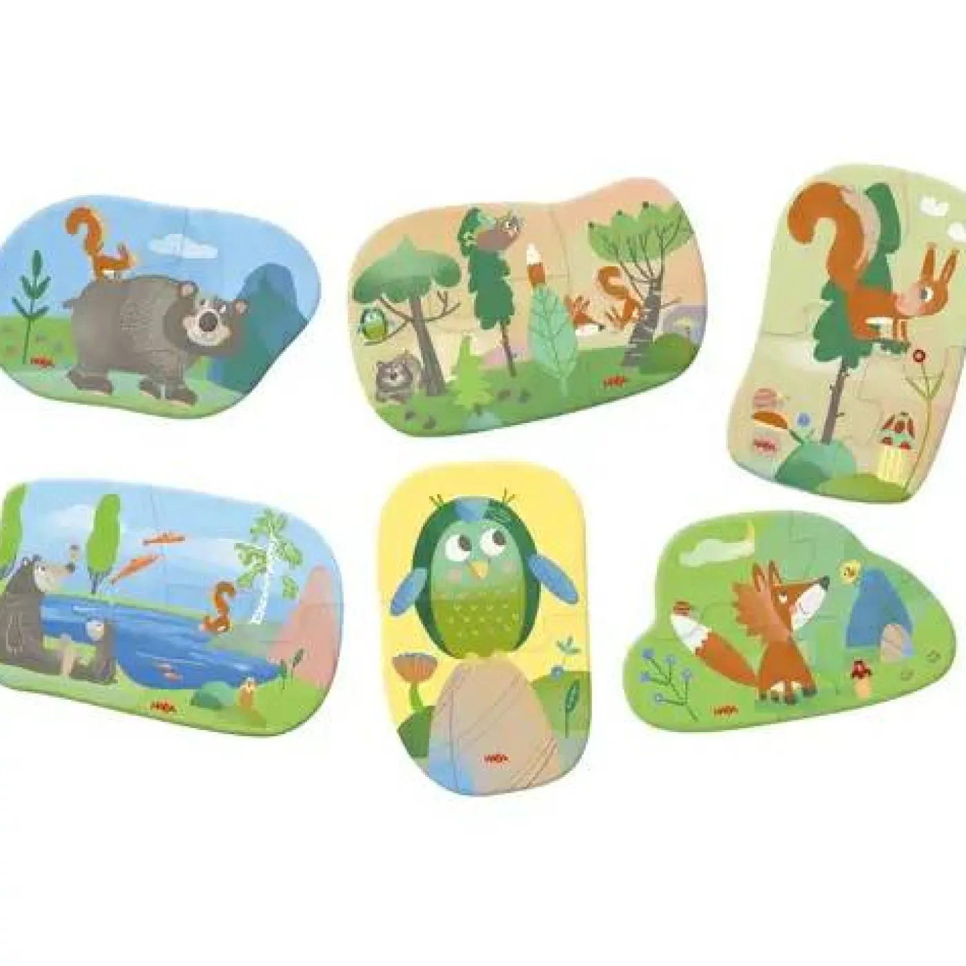 Erste Puzzles "Waldtiere"