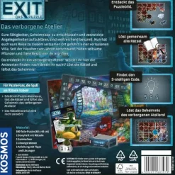 Escape Room-Puzzle "EXIT - Das verborgene Atelier", 500 Teile