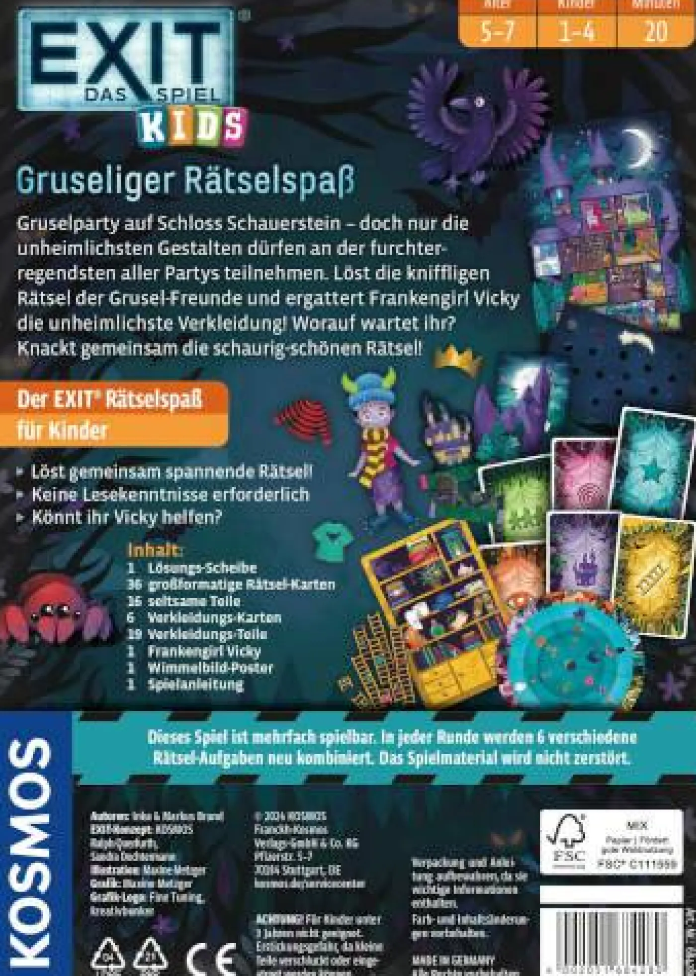 Escape Room-Spiel "EXIT Kids - Gruseliger Rätselspaß"