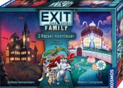 Escape-Room-Spiel "EXIT Family - Schloss Gemeinstein/Mission Candyland", 2er-Pack