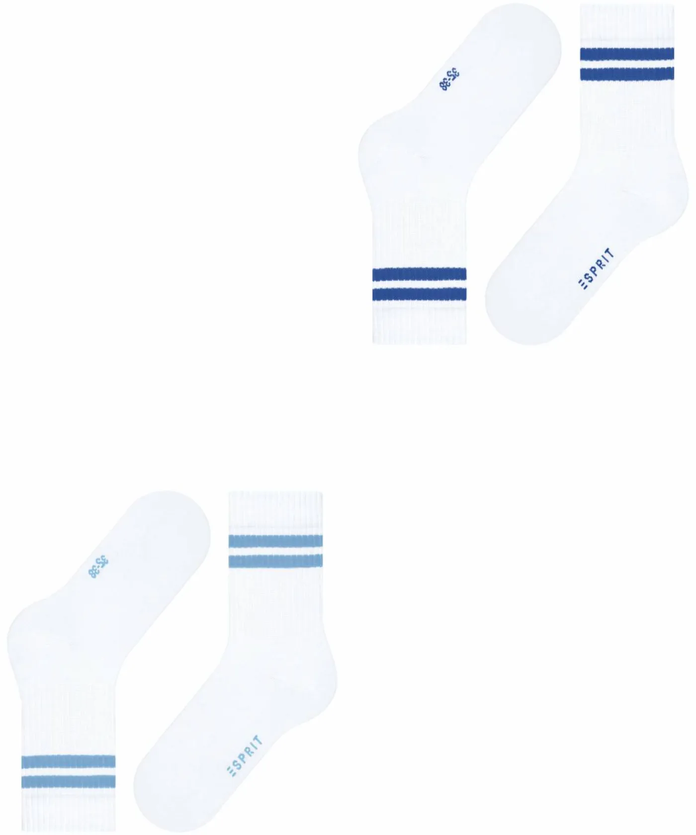 Esprit Tennis Stripe 2-Pack Damen Socken