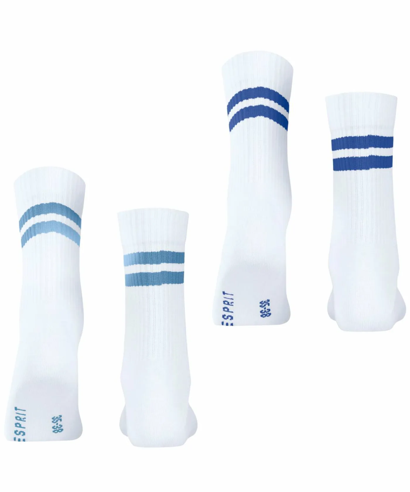 Esprit Tennis Stripe 2-Pack Damen Socken