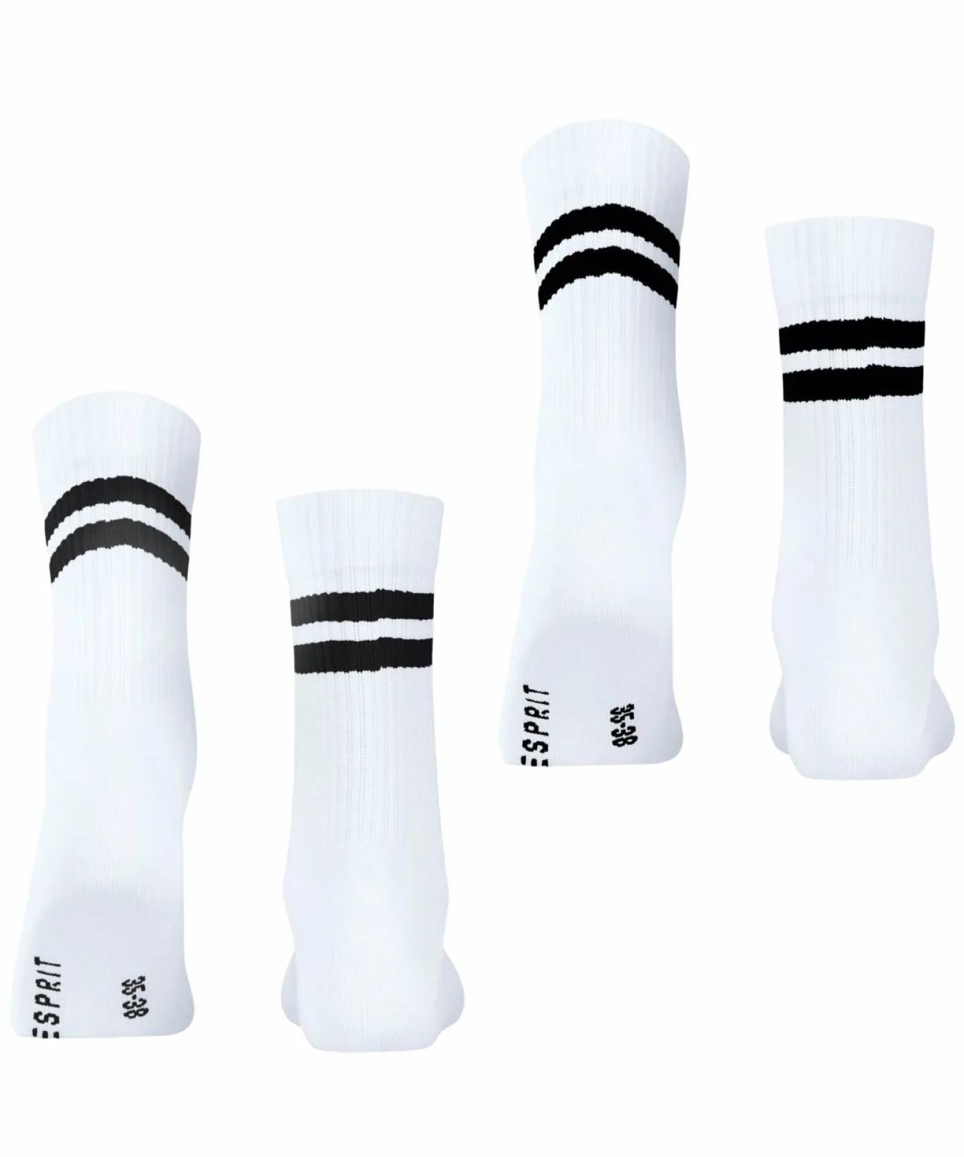 Esprit Tennis Stripe 2-Pack Damen Socken