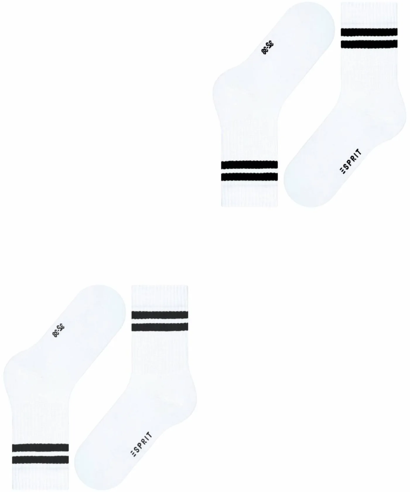 Esprit Tennis Stripe 2-Pack Damen Socken