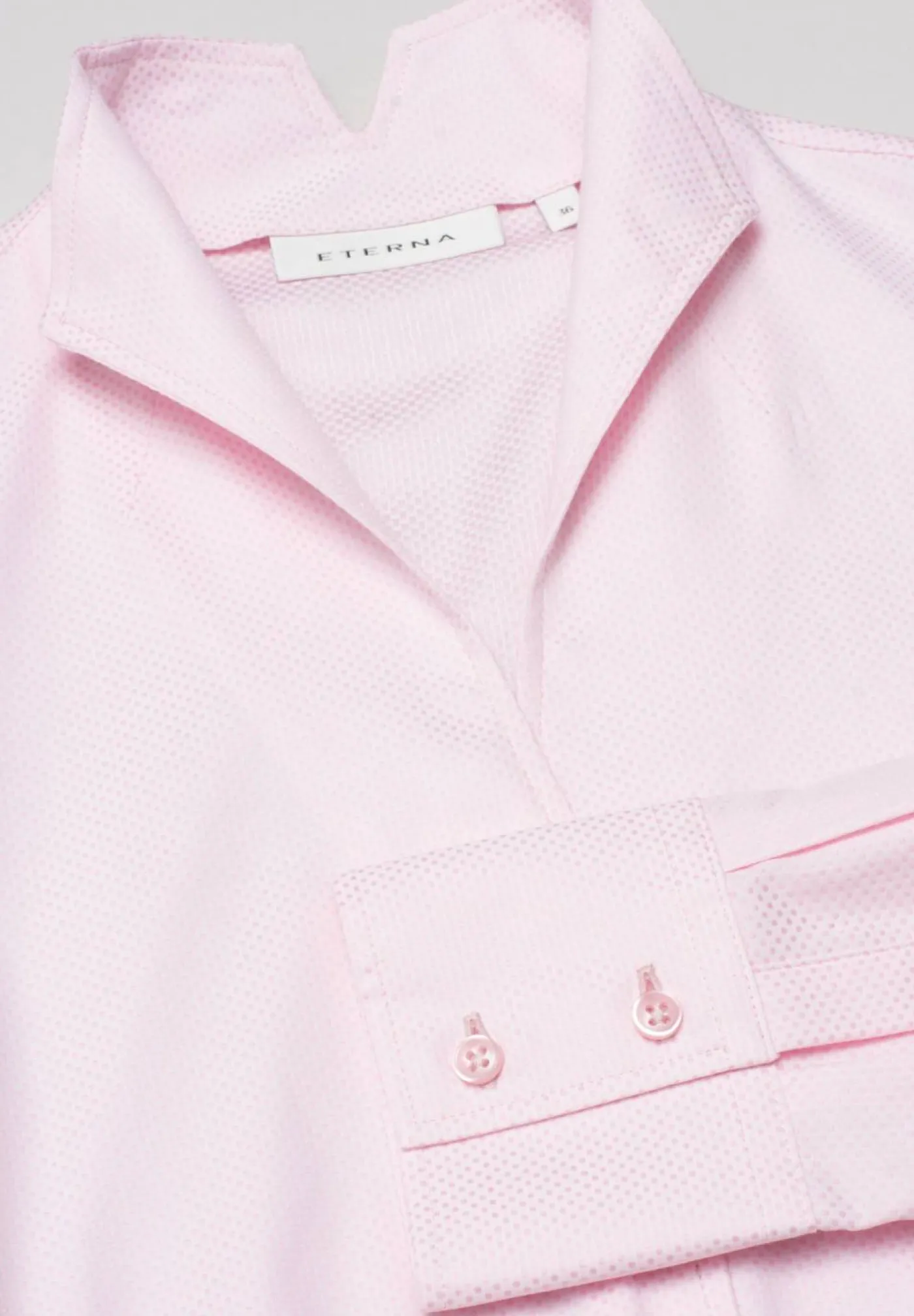 ETERNA LANGARM BLUSE MODERN CLASSIC JAQUARD