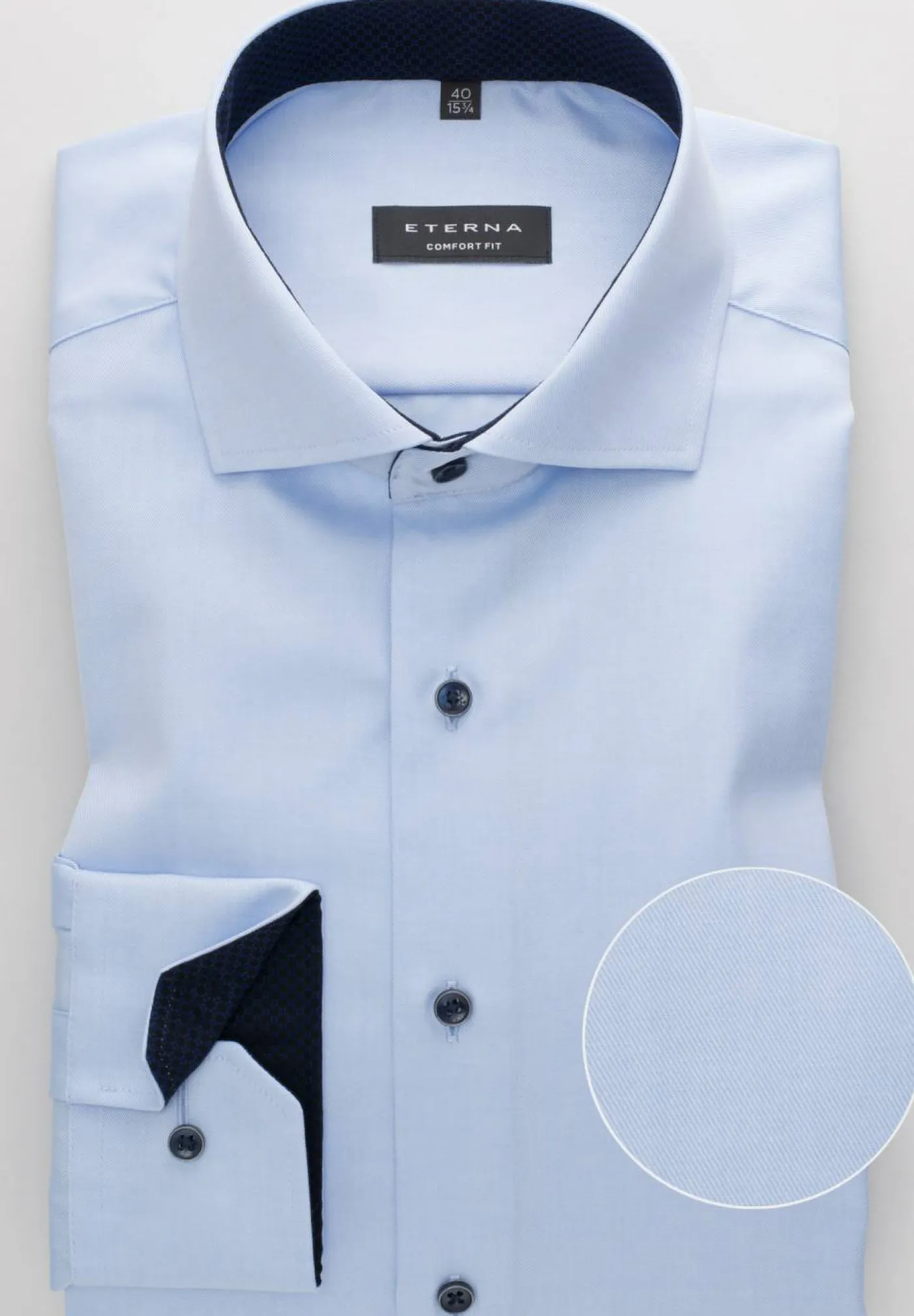 ETERNA LANGARM HEMD COMFORT FIT COVER SHIRT TWILL