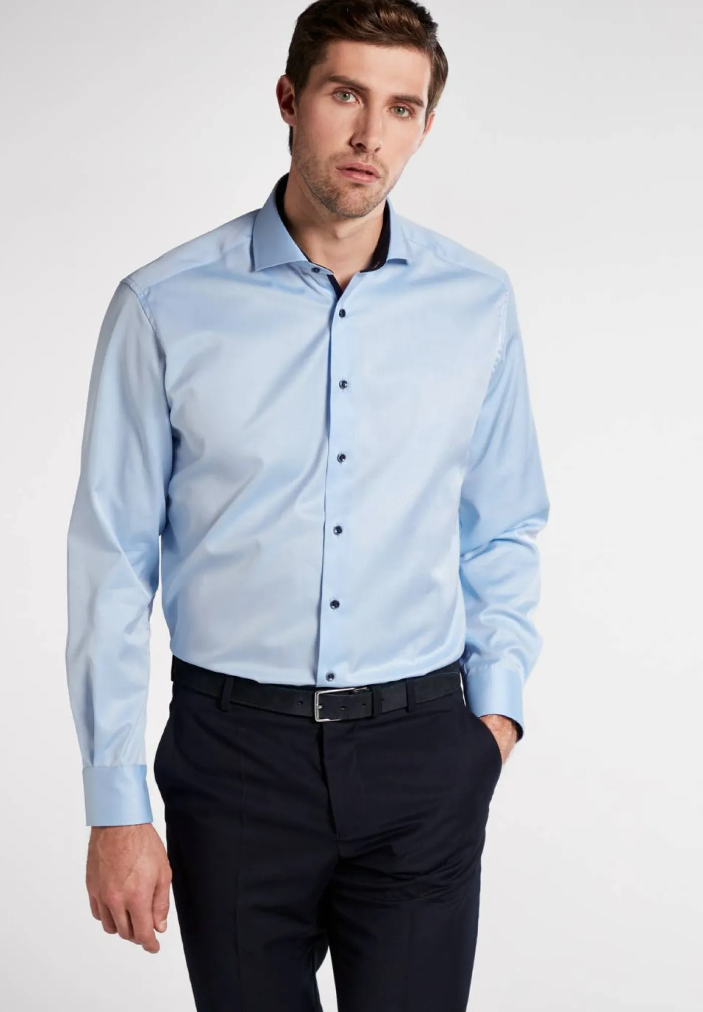 ETERNA LANGARM HEMD COMFORT FIT COVER SHIRT TWILL