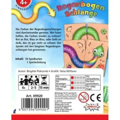 Farben-Legespiel "Regenbogenschlange"