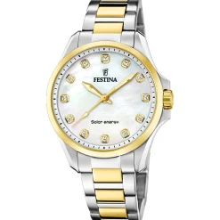 Festina Damen Solar Energy F20654/2 Roségold Edelstahl