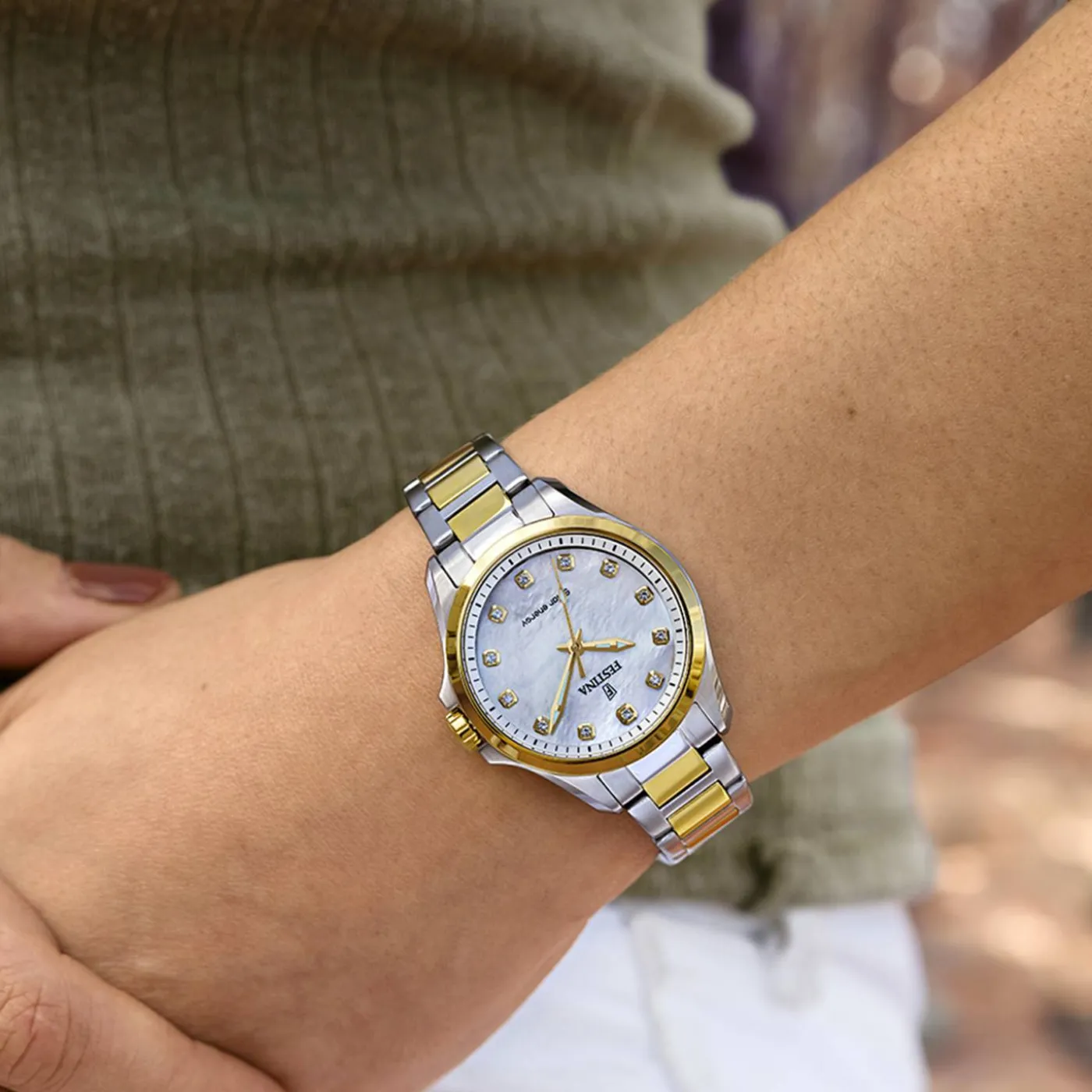 Festina Damen Solar Energy F20654/2 Roségold Edelstahl