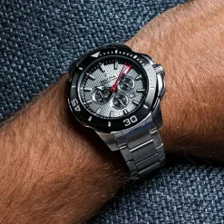Festina Herren Uhr Timeless Chrono  F20560/5 Edelstahl Armband
