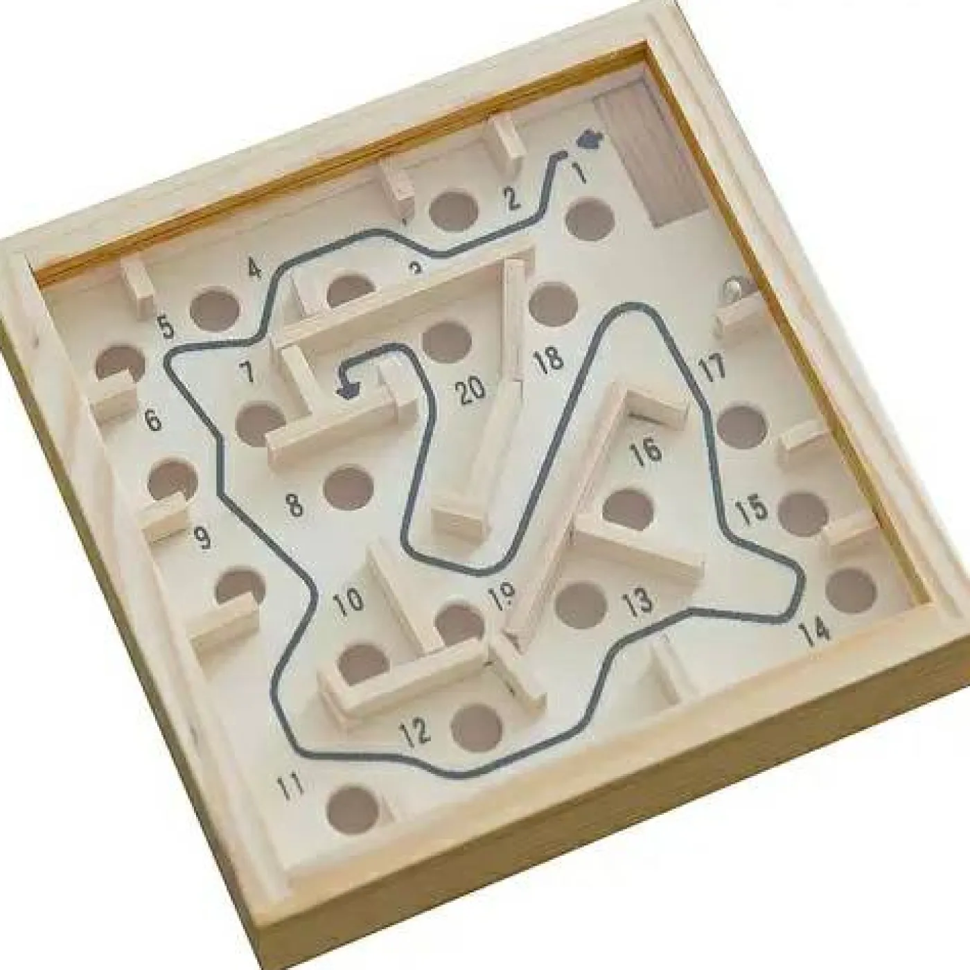 Geschicklichkeitsspiel "Holz-Labyrinth", 12x12