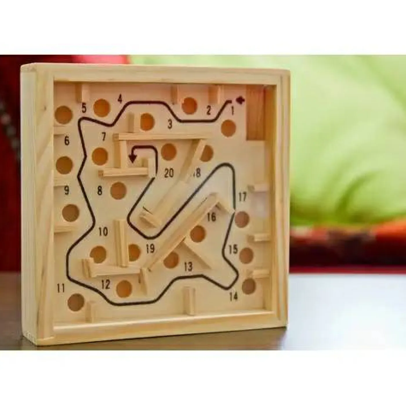 Geschicklichkeitsspiel "Holz-Labyrinth", 12x12