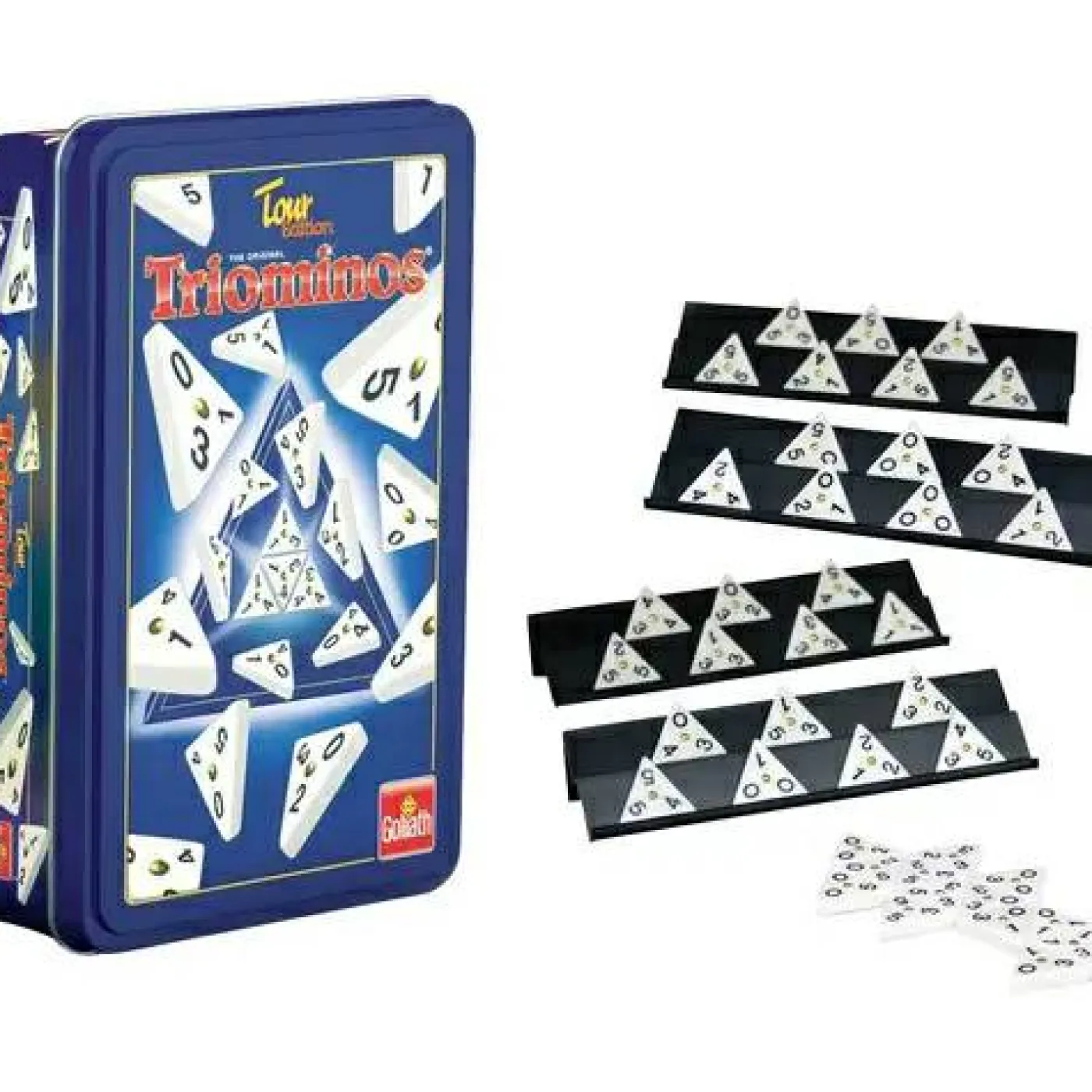 Gesellschaftsspiel "Triominos - Tour Edition"
