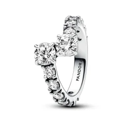 Glitzernder Überlappender Band-Ring
