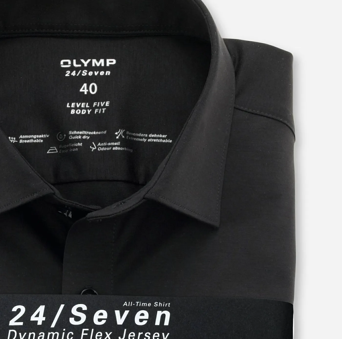 Herren Jersey Hemd "Level 5" 24/Seven Body Fit
