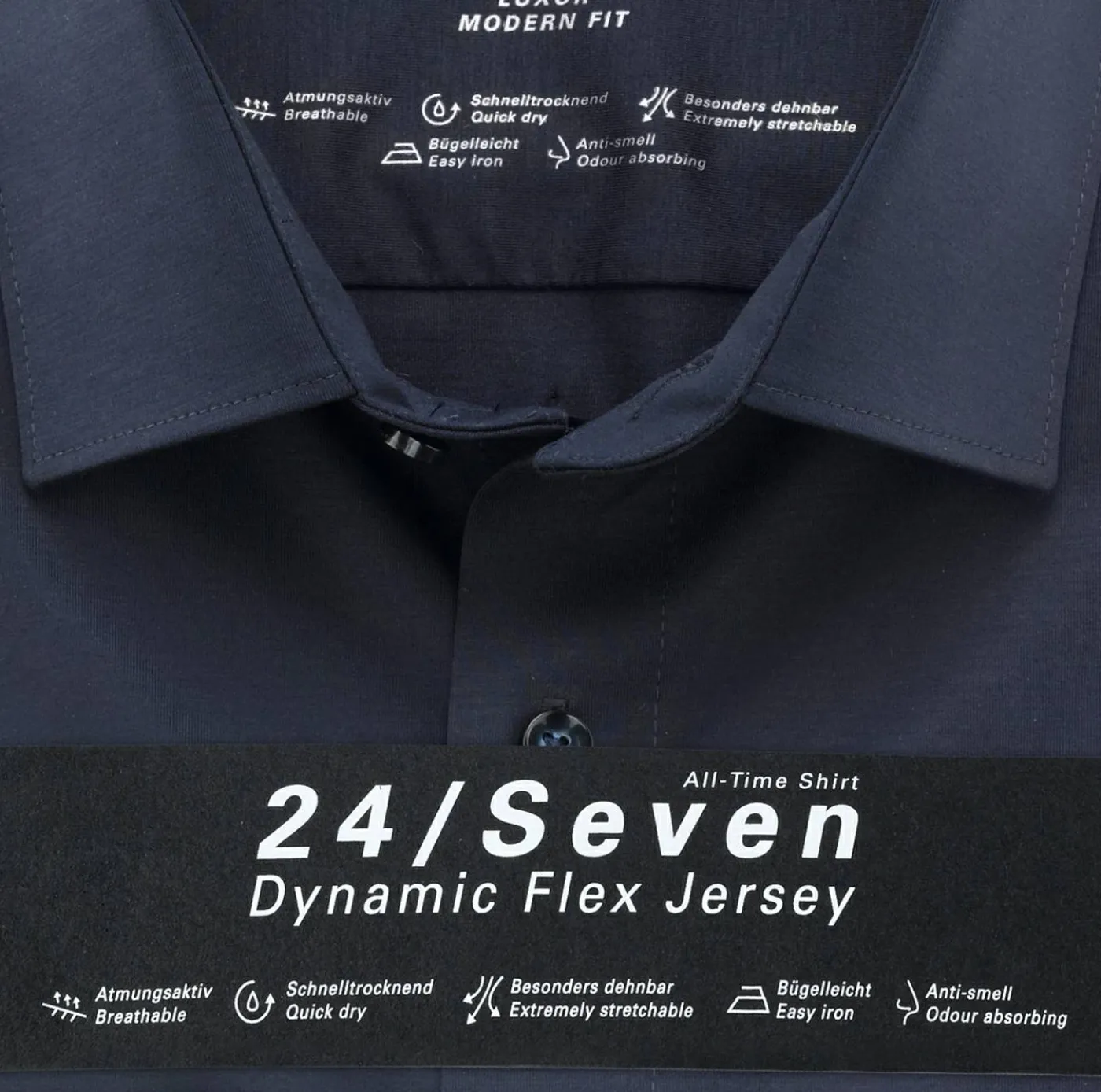 Herren Jerseyhemd "Luxor" 24/Seven Modern Fit