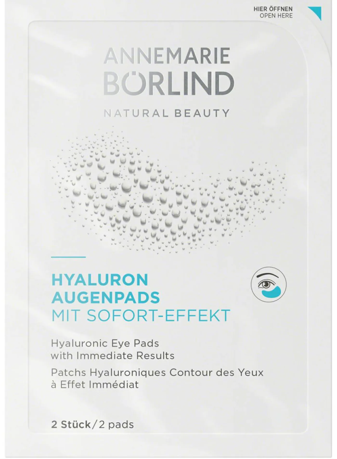 Hyaluron Augenpads, 6x 2 Stück
