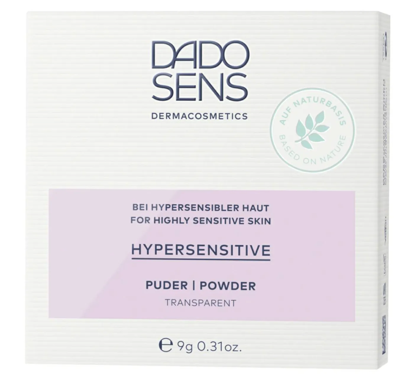 "Hypersensitiv" Puder Transparent 9 g