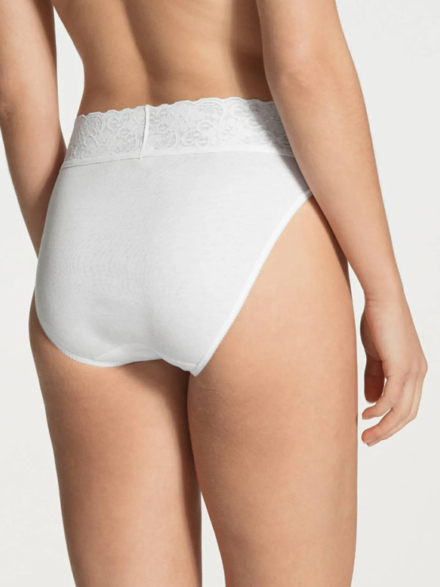 Jazz m.Spitzenbund, weiss, XS