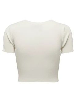 JDYCIRKELINE S/S CROP TOP KNT