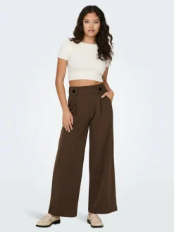 JDYCIRKELINE S/S CROP TOP KNT