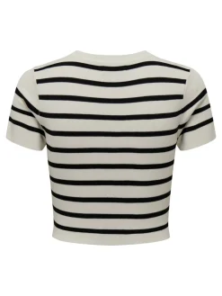 JDYCIRKELINE S/S CROP TOP KNT
