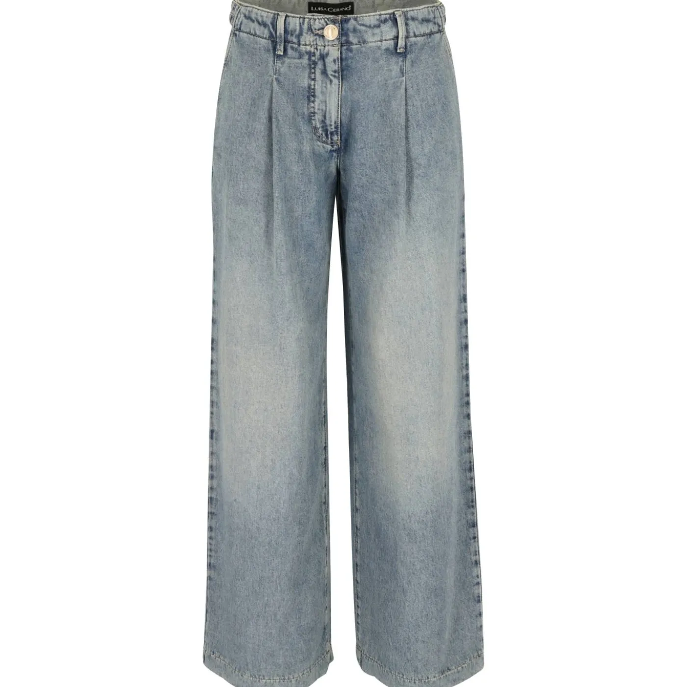 Jeans mit Bundfalte