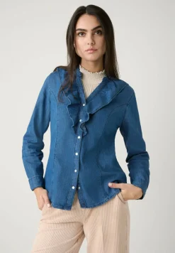 Jeansbluse