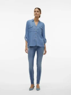 Jeansbluse