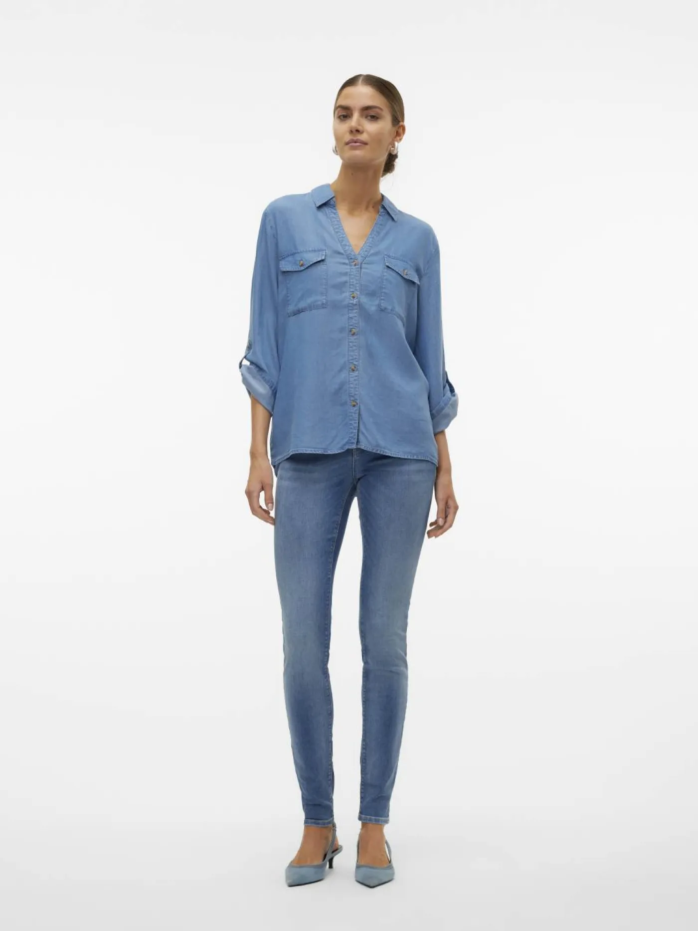 Jeansbluse