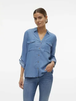 Jeansbluse