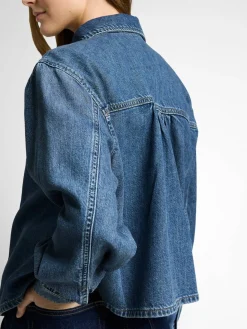 Jeansbluse